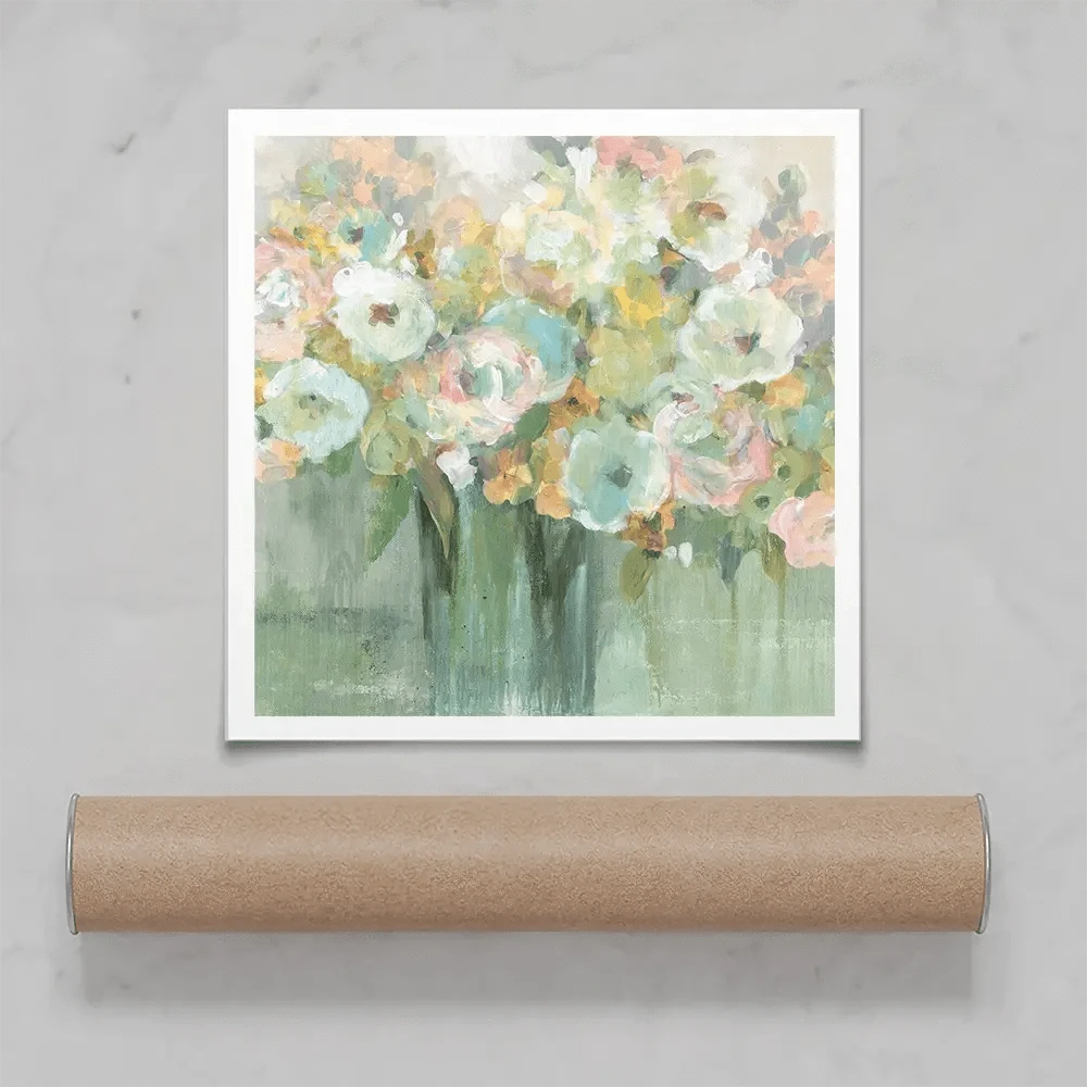 Soft Pastel Arrangement Square Art Print Soft Pastel Arrangement Square Art Print wall art product Carol Robinson