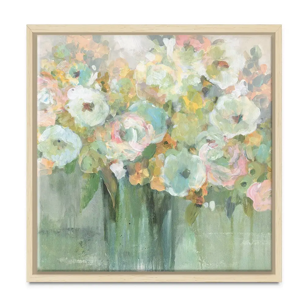 Soft Pastel Arrangement Square Canvas Print Soft Pastel Arrangement Square Canvas Print wall art product Carol Robinson
