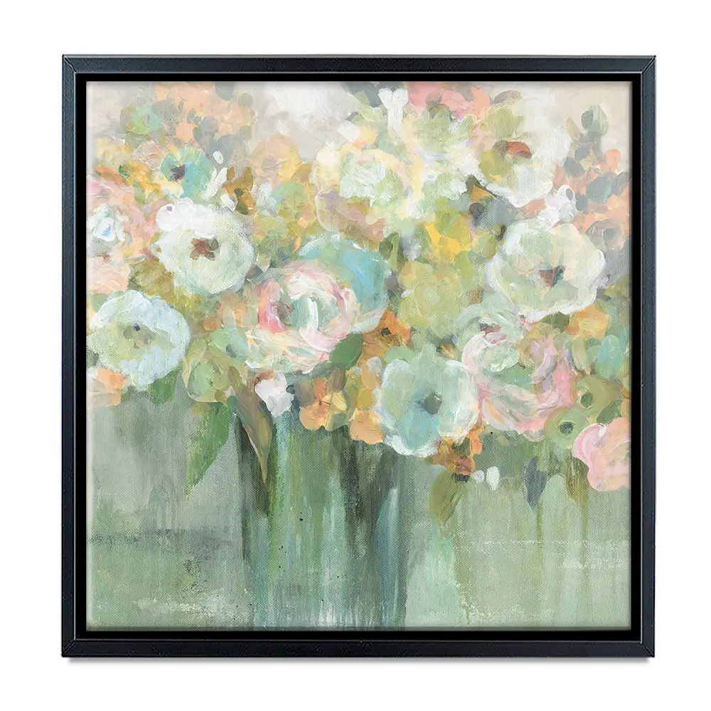Soft Pastel Arrangement Square Canvas Print Soft Pastel Arrangement Square Canvas Print wall art product Carol Robinson