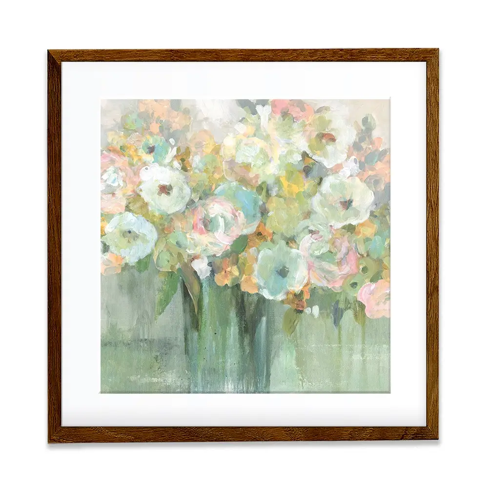 Soft Pastel Arrangement Square Framed Art Print Soft Pastel Arrangement Square Framed Art Print wall art product Carol Robinson