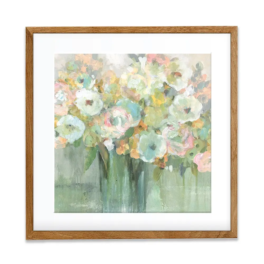 Soft Pastel Arrangement Square Framed Art Print Soft Pastel Arrangement Square Framed Art Print wall art product Carol Robinson