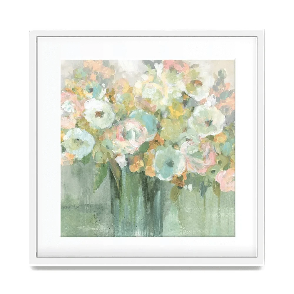 Soft Pastel Arrangement Square Framed Art Print Soft Pastel Arrangement Square Framed Art Print wall art product Carol Robinson