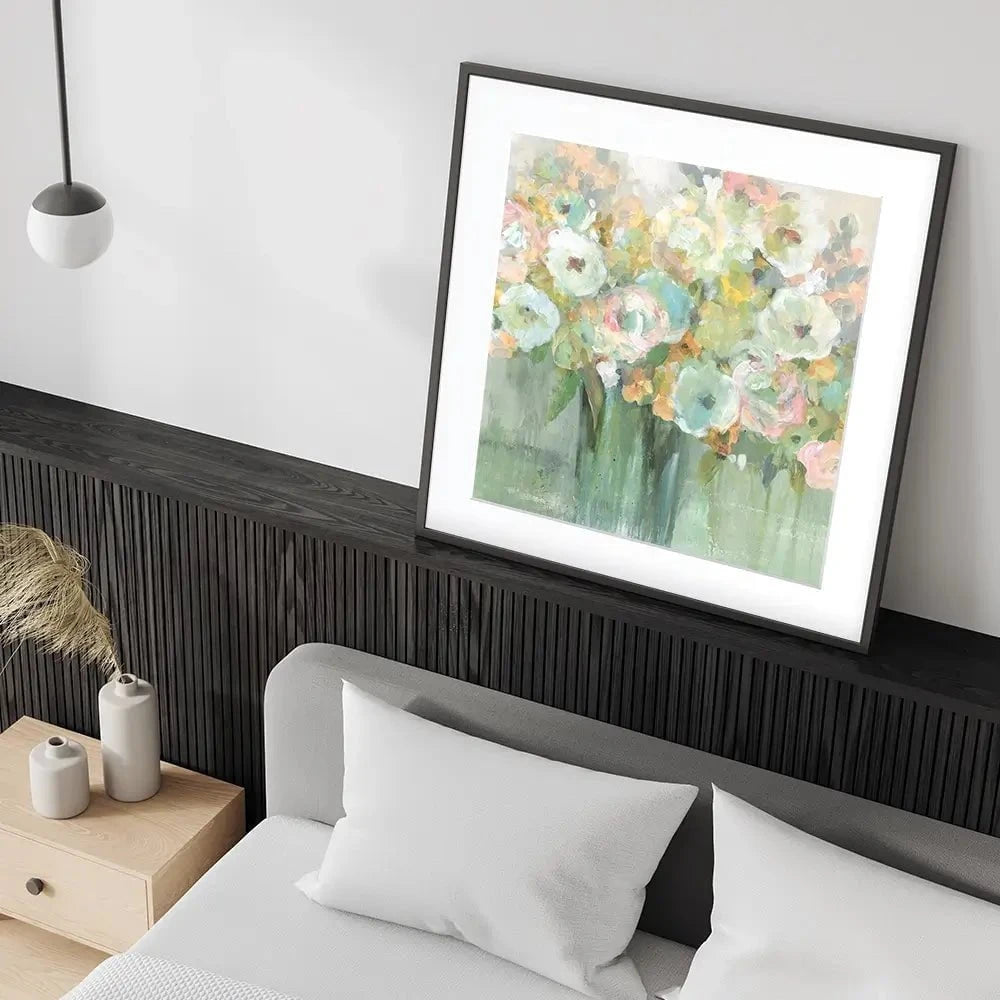 Soft Pastel Arrangement Square Framed Art Print Soft Pastel Arrangement Square Framed Art Print wall art product Carol Robinson