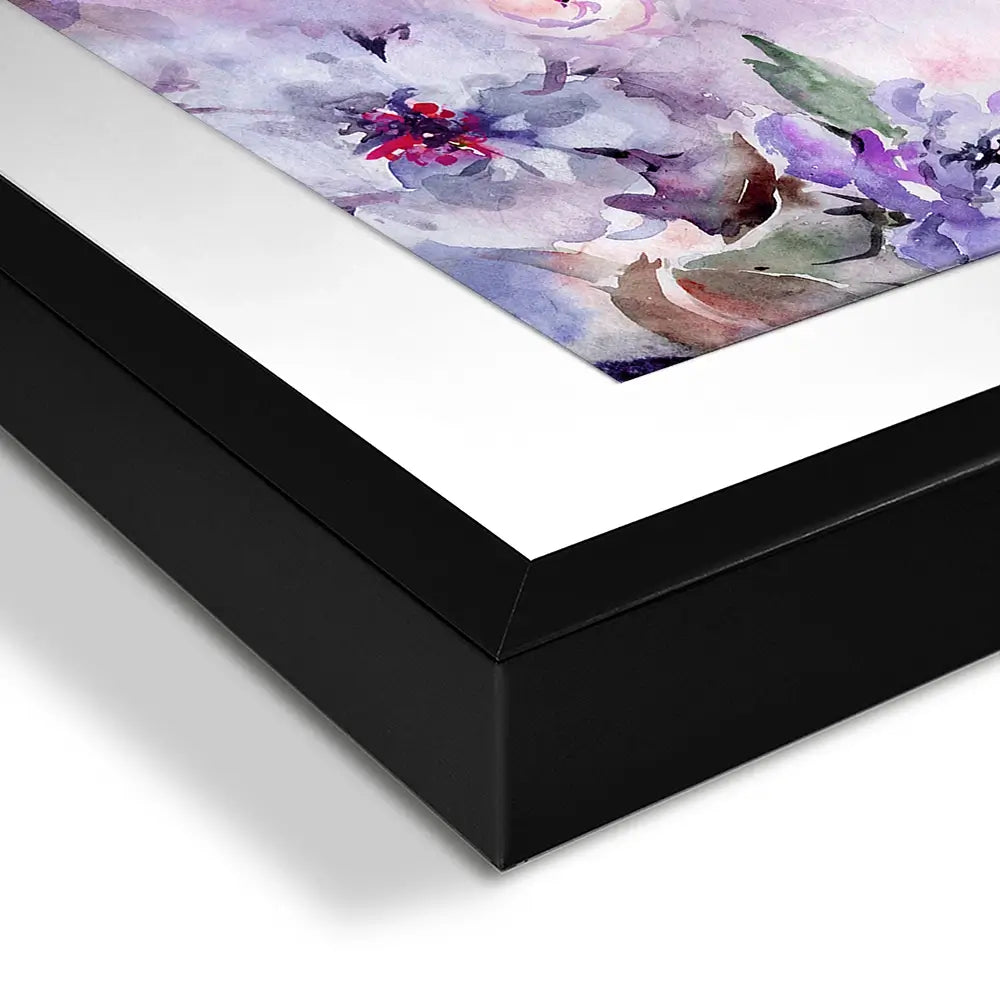 Soft Purple Florals Framed Art Print Soft Purple Florals Framed Art Print wall art product katiko.dp / Shutterstock