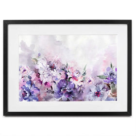Soft Purple Florals Framed Art Print Soft Purple Florals Framed Art Print wall art product katiko.dp / Shutterstock