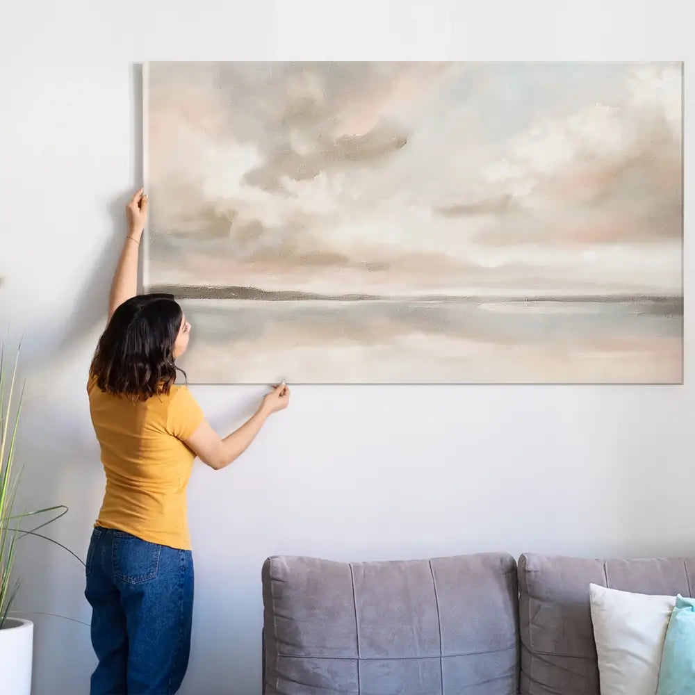 Soft Skies Oversized Canvas Print Soft Skies Oversized Canvas Print wall art product Art Print Shop
