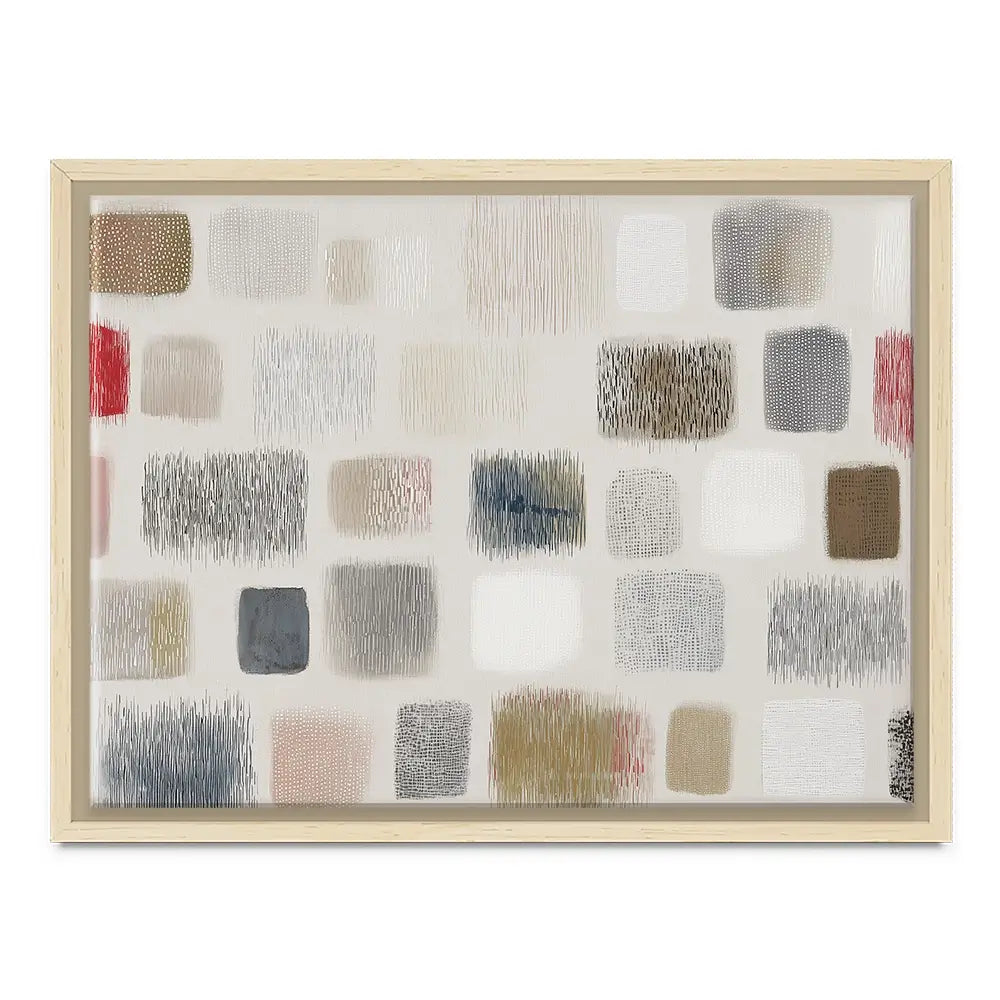 Soft Textile Grid Canvas Print Soft Textile Grid Canvas Print wall art product Chromatic Storm Studio