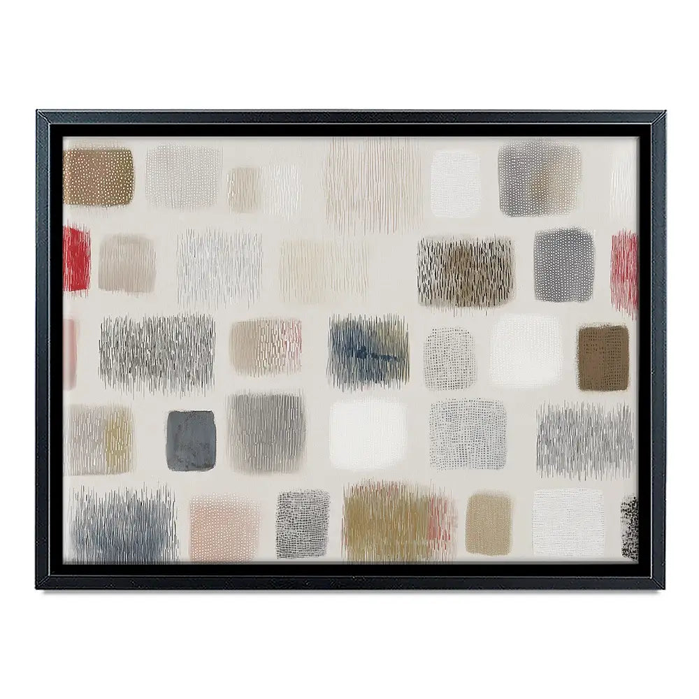 Soft Textile Grid Canvas Print Soft Textile Grid Canvas Print wall art product Chromatic Storm Studio