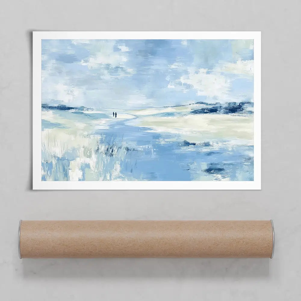 Soft Valley Walking Path Art Print Soft Valley Walking Path Art Print wall art product Chromatic Storm Studio