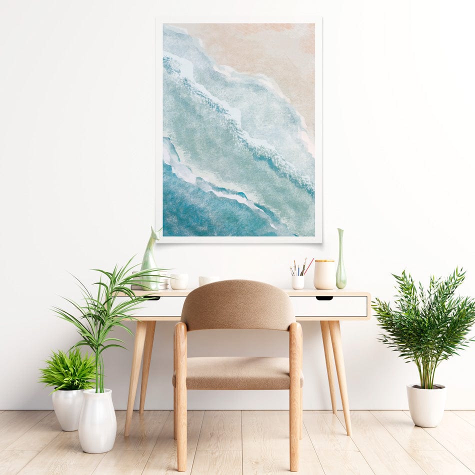Soft Waves Art Print Soft Waves Art Print wall art product DaisyArtDecor / Shutterstock