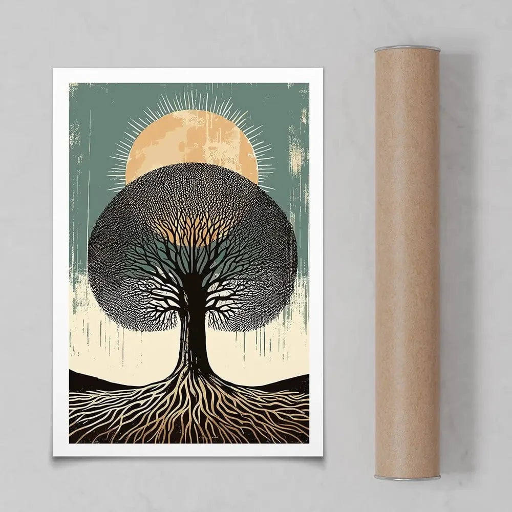 Solar Rooted Art Print Solar Rooted Art Print wall art product P & M Print Gallery