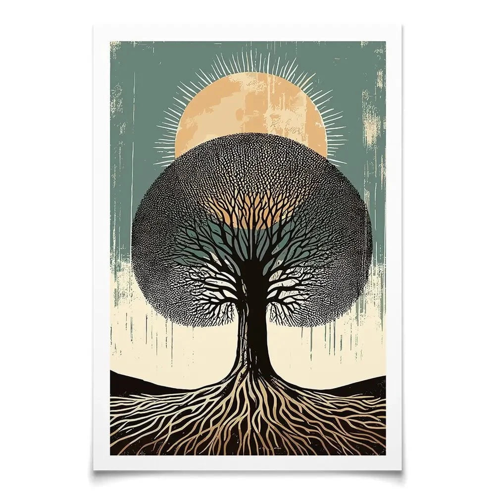 Solar Rooted Art Print Solar Rooted Art Print wall art product P & M Print Gallery