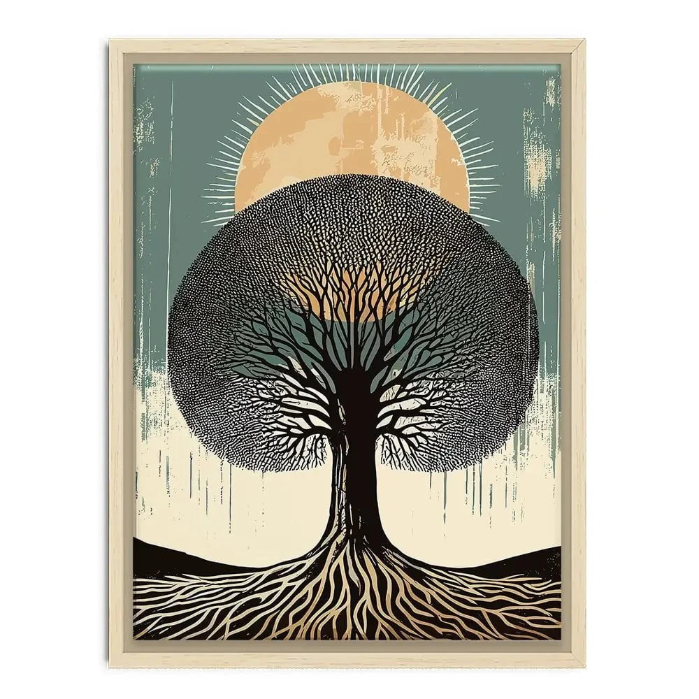 Solar Rooted Canvas Print Solar Rooted Canvas Print wall art product P & M Print Gallery