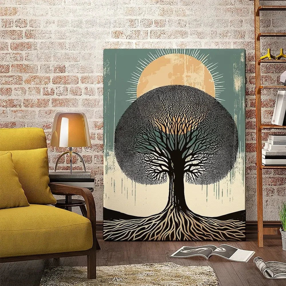 Solar Rooted Canvas Print Solar Rooted Canvas Print wall art product P & M Print Gallery