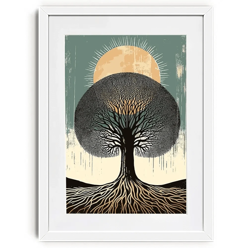 Solar Rooted Framed Art Print Solar Rooted Framed Art Print wall art product P & M Print Gallery