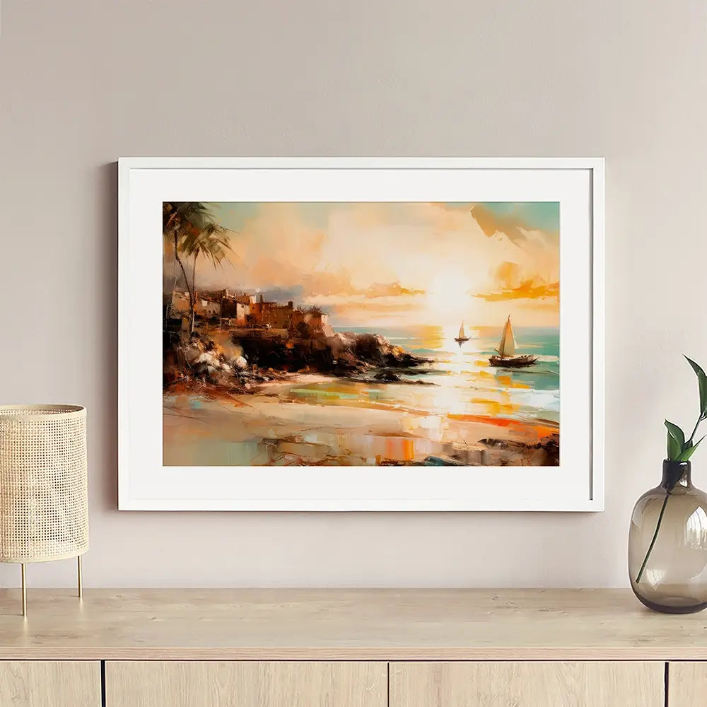 Somewhere In Paradise Framed Art Print Somewhere In Paradise Framed Art Print wall art product Treechild