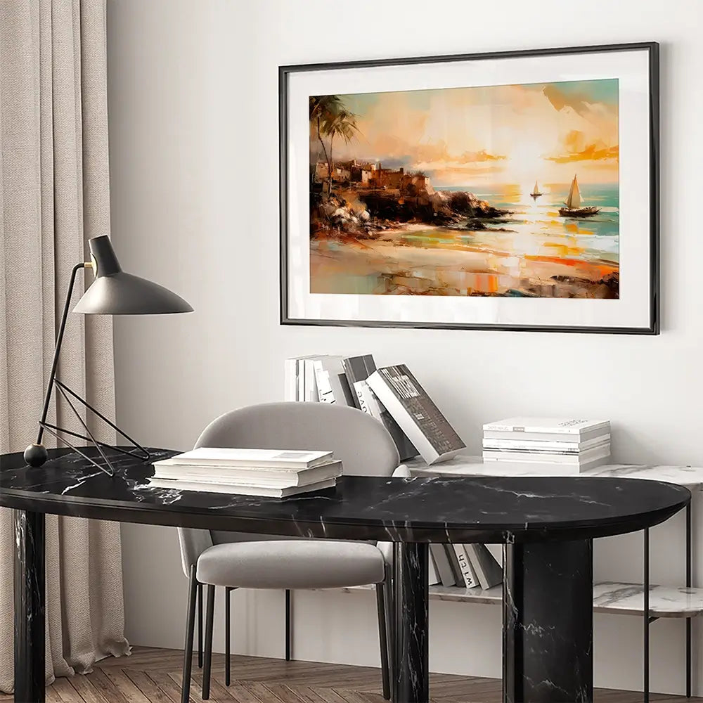 Somewhere In Paradise Framed Art Print Somewhere In Paradise Framed Art Print wall art product Treechild