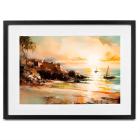 Somewhere In Paradise Framed Art Print Somewhere In Paradise Framed Art Print wall art product Treechild