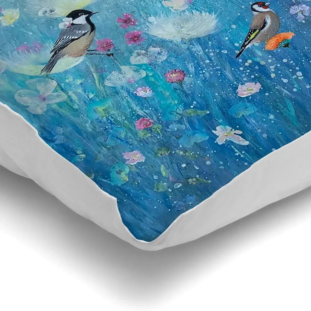 Songbirds In The Garden Cushion Songbirds In The Garden Cushion wall art product Laure Bury