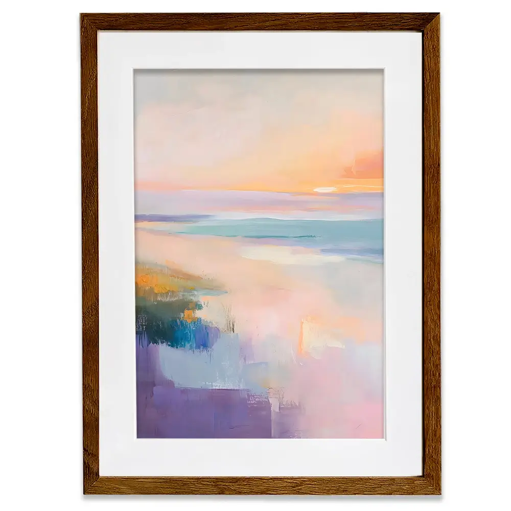 Soothing Seascape Framed Art Print Soothing Seascape Framed Art Print wall art product LSR Design Studio - Independent