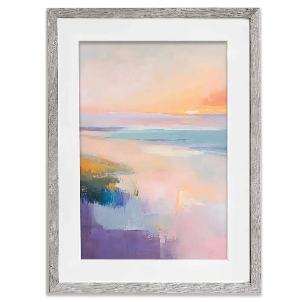Soothing Seascape Framed Art Print Soothing Seascape Framed Art Print wall art product LSR Design Studio - Independent
