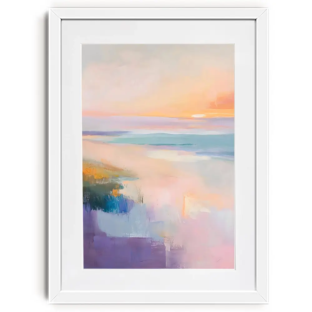 Soothing Seascape Framed Art Print Soothing Seascape Framed Art Print wall art product LSR Design Studio - Independent