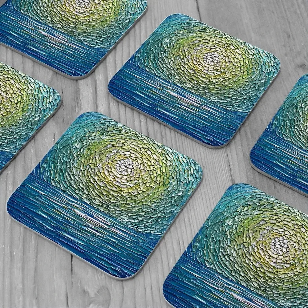 Sour Apple Coaster Set Sour Apple Coaster Set wall art product Nada Khatib