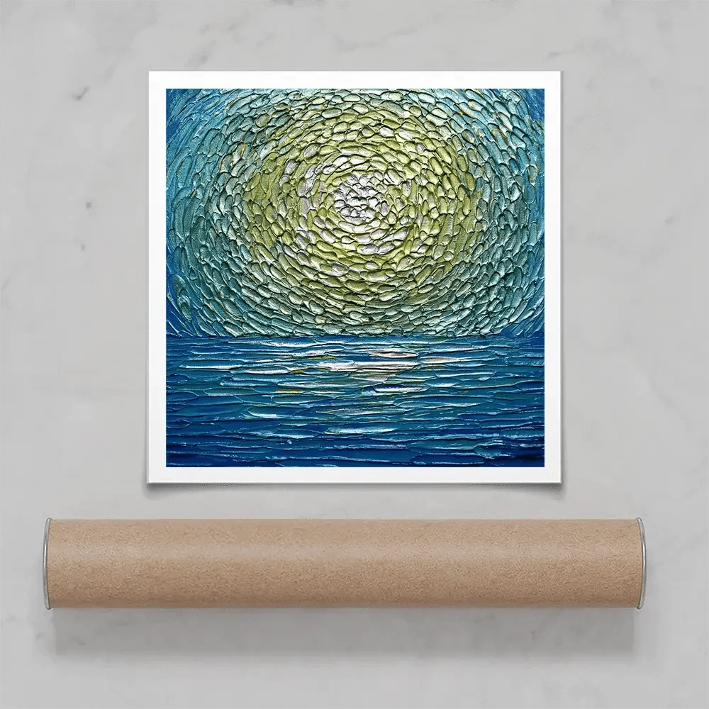 Sour Apple Square Art Print Sour Apple Square Art Print wall art product Nada Khatib