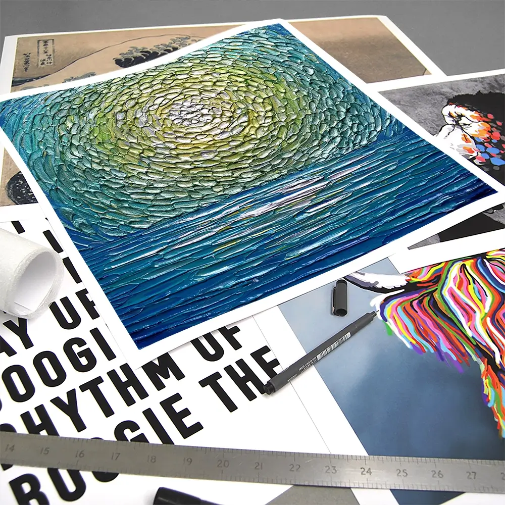 Sour Apple Square Art Print Sour Apple Square Art Print wall art product Nada Khatib