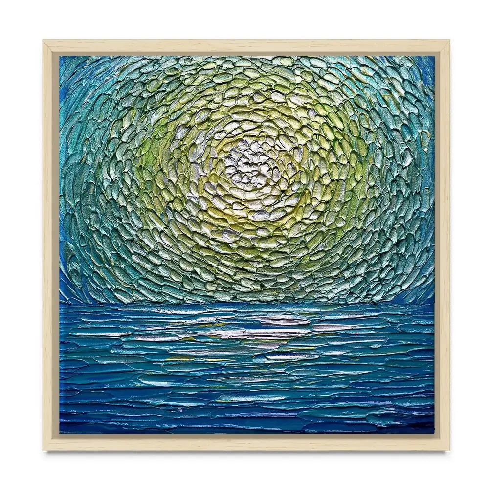 Sour Apple Square Canvas Print Sour Apple Square Canvas Print wall art product Nada Khatib