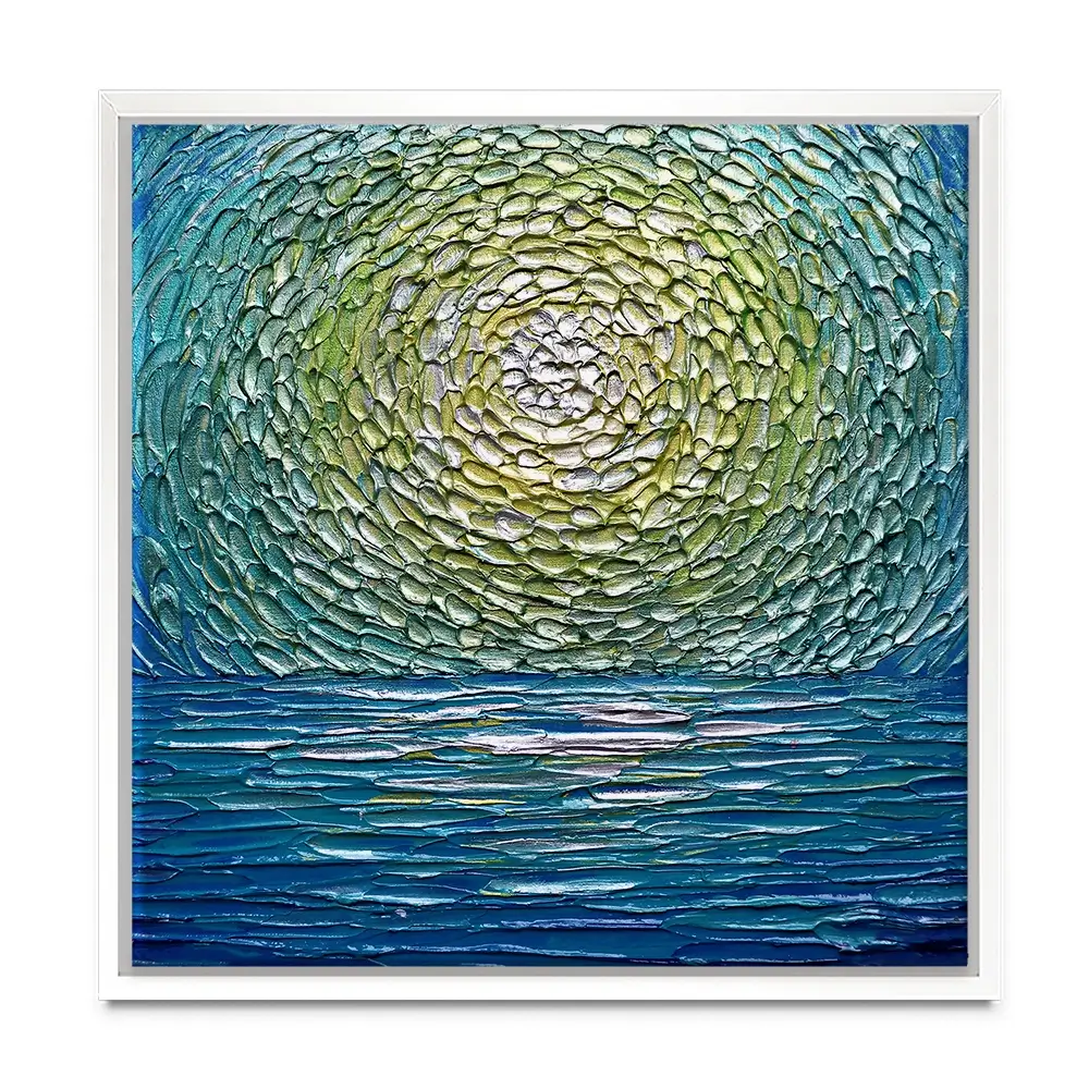 Sour Apple Square Canvas Print Sour Apple Square Canvas Print wall art product Nada Khatib