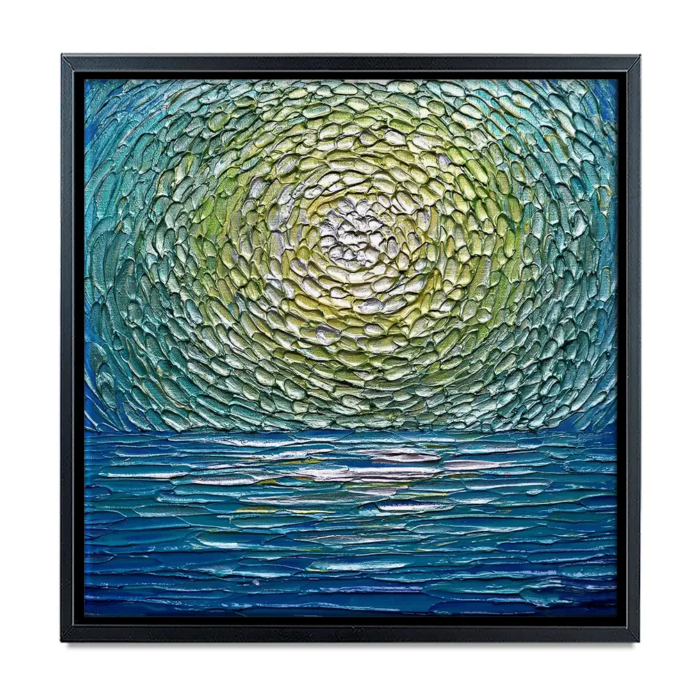 Sour Apple Square Canvas Print Sour Apple Square Canvas Print wall art product Nada Khatib