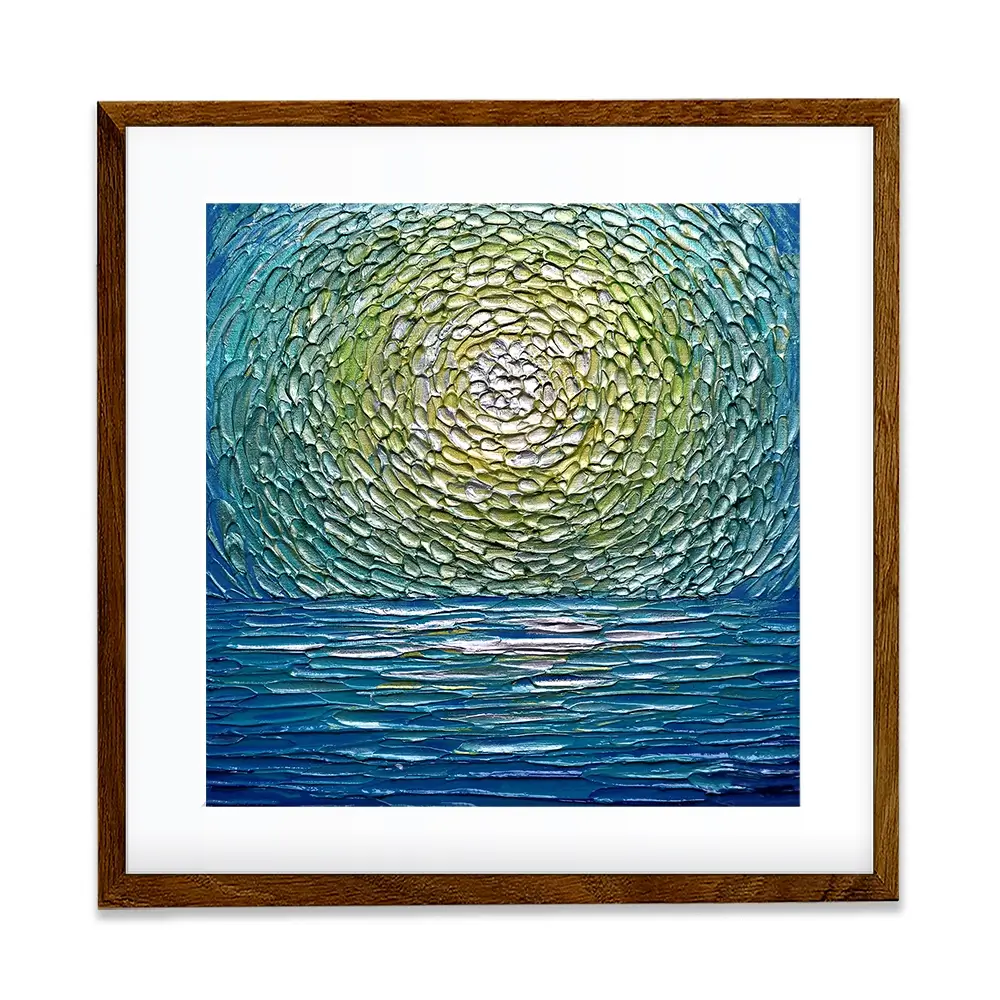 Sour Apple Square Framed Art Print Sour Apple Square Framed Art Print wall art product Nada Khatib