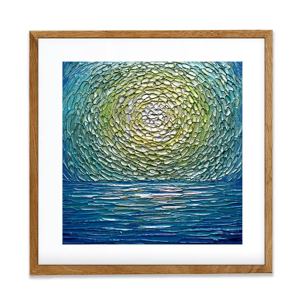 Sour Apple Square Framed Art Print Sour Apple Square Framed Art Print wall art product Nada Khatib