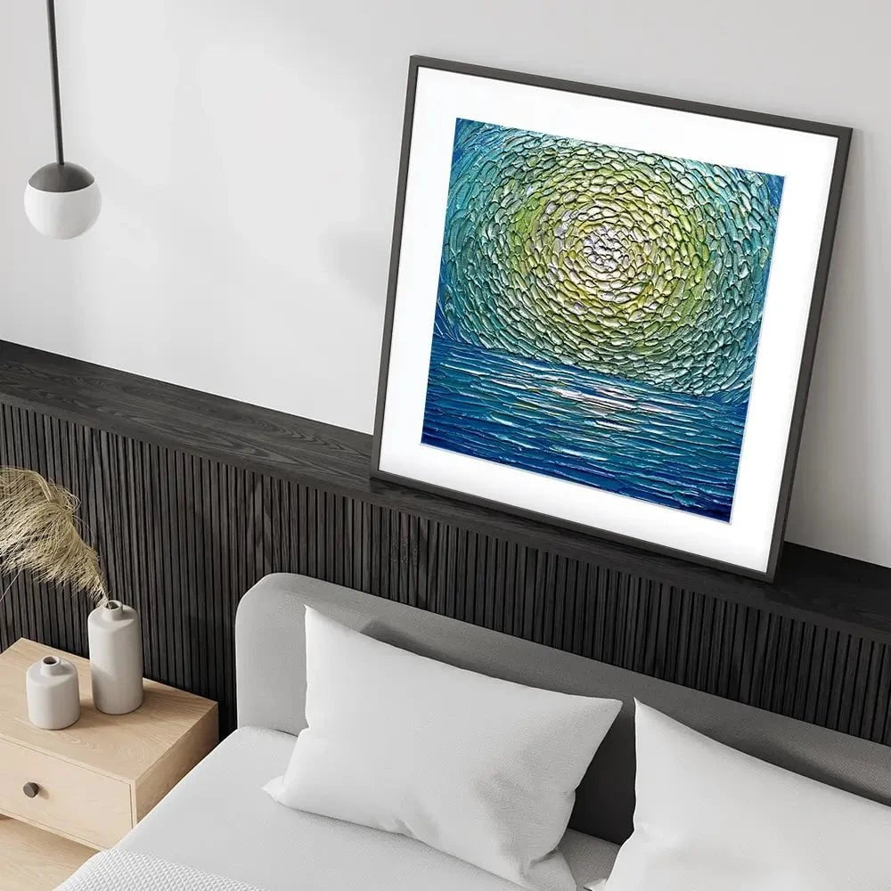 Sour Apple Square Framed Art Print Sour Apple Square Framed Art Print wall art product Nada Khatib