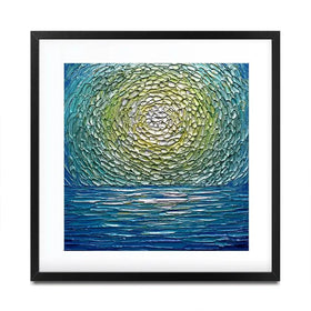 Sour Apple Square Framed Art Print Sour Apple Square Framed Art Print wall art product Nada Khatib