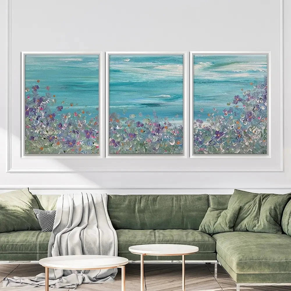 South Coast Views Trio Canvas Print South Coast Views Trio Canvas Print wall art product Charlotte Anna Reed