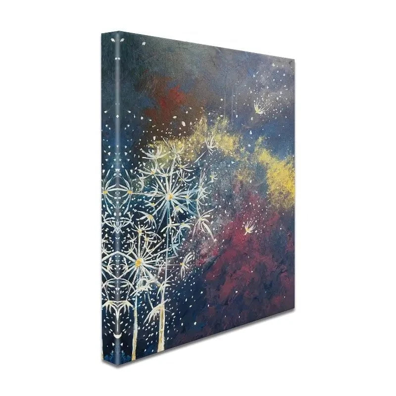Space Flowers Canvas Print Space Flowers Canvas Print wall art product Violeta Allaberdieva