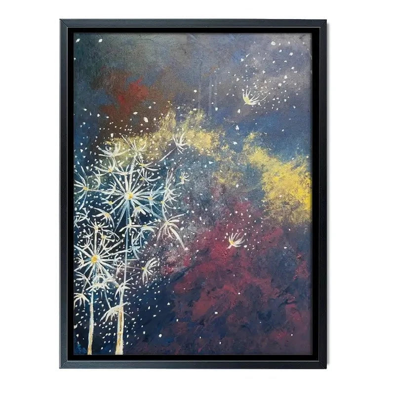 Space Flowers Canvas Print Space Flowers Canvas Print wall art product Violeta Allaberdieva