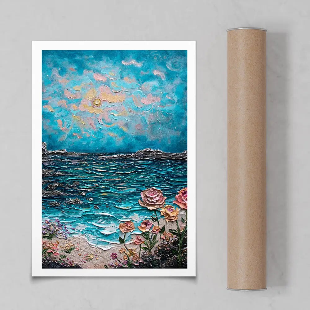 Sparked By The Sea Art Print Sparked By The Sea Art Print wall art product Nada Khatib
