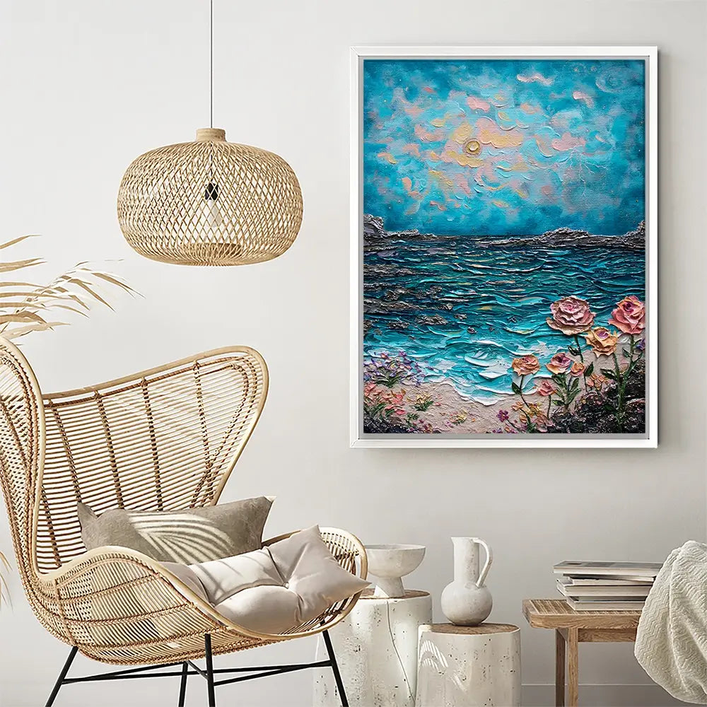 Sparked By The Sea Canvas Print Sparked By The Sea Canvas Print wall art product Nada Khatib