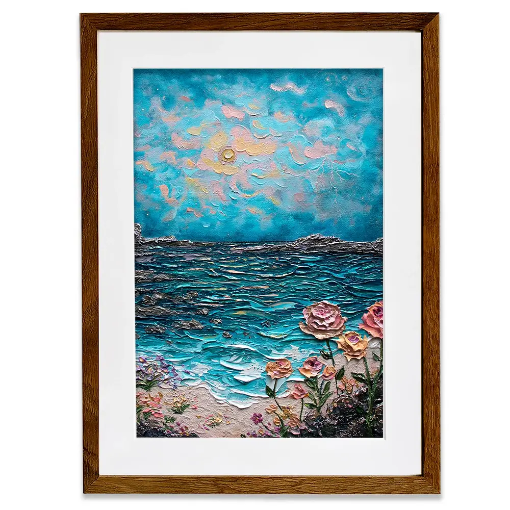 Sparked By The Sea Framed Art Print Sparked By The Sea Framed Art Print wall art product Nada Khatib