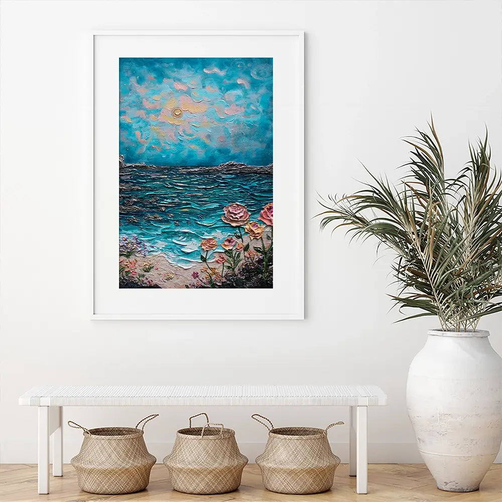 Sparked By The Sea Framed Art Print Sparked By The Sea Framed Art Print wall art product Nada Khatib