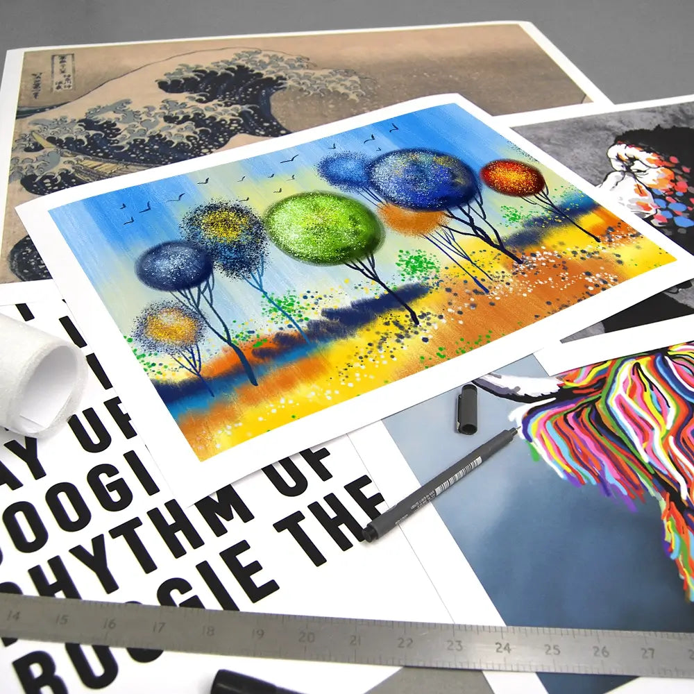 Spherical Trees Of Colour Art Print Spherical Trees Of Colour Art Print wall art product Tim Kats / Shutterstock