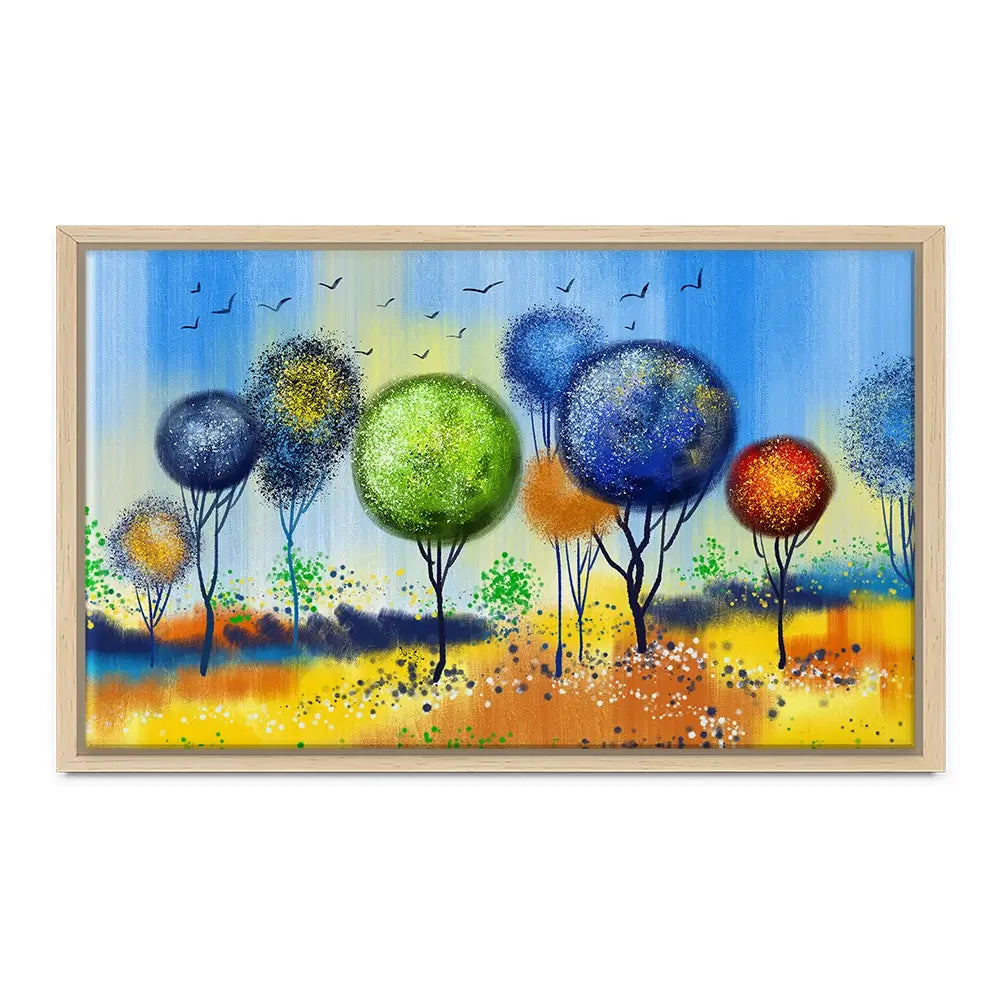 Spherical Trees Of Colour Canvas Print Spherical Trees Of Colour Canvas Print wall art product Tim Kats / Shutterstock