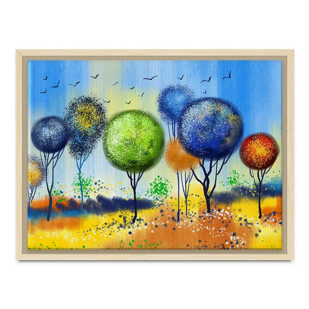 Spherical Trees Of Colour Canvas Print Spherical Trees Of Colour Canvas Print wall art product Tim Kats / Shutterstock