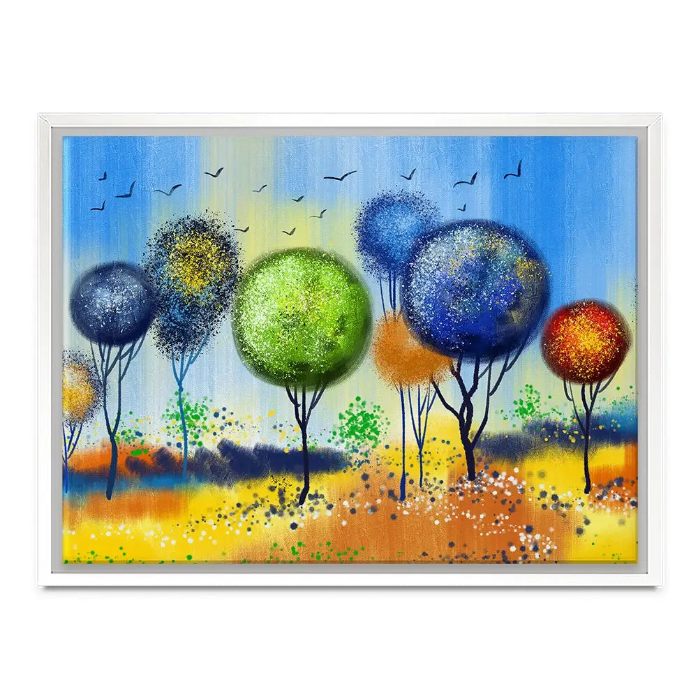 Spherical Trees Of Colour Canvas Print Spherical Trees Of Colour Canvas Print wall art product Tim Kats / Shutterstock