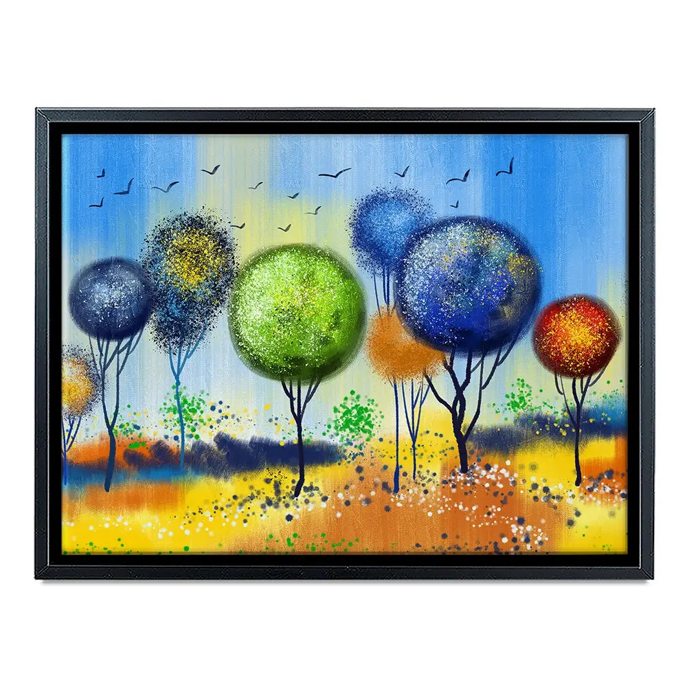 Spherical Trees Of Colour Canvas Print Spherical Trees Of Colour Canvas Print wall art product Tim Kats / Shutterstock