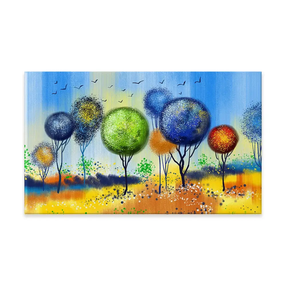 Spherical Trees Of Colour Canvas Print Spherical Trees Of Colour Canvas Print wall art product Tim Kats / Shutterstock