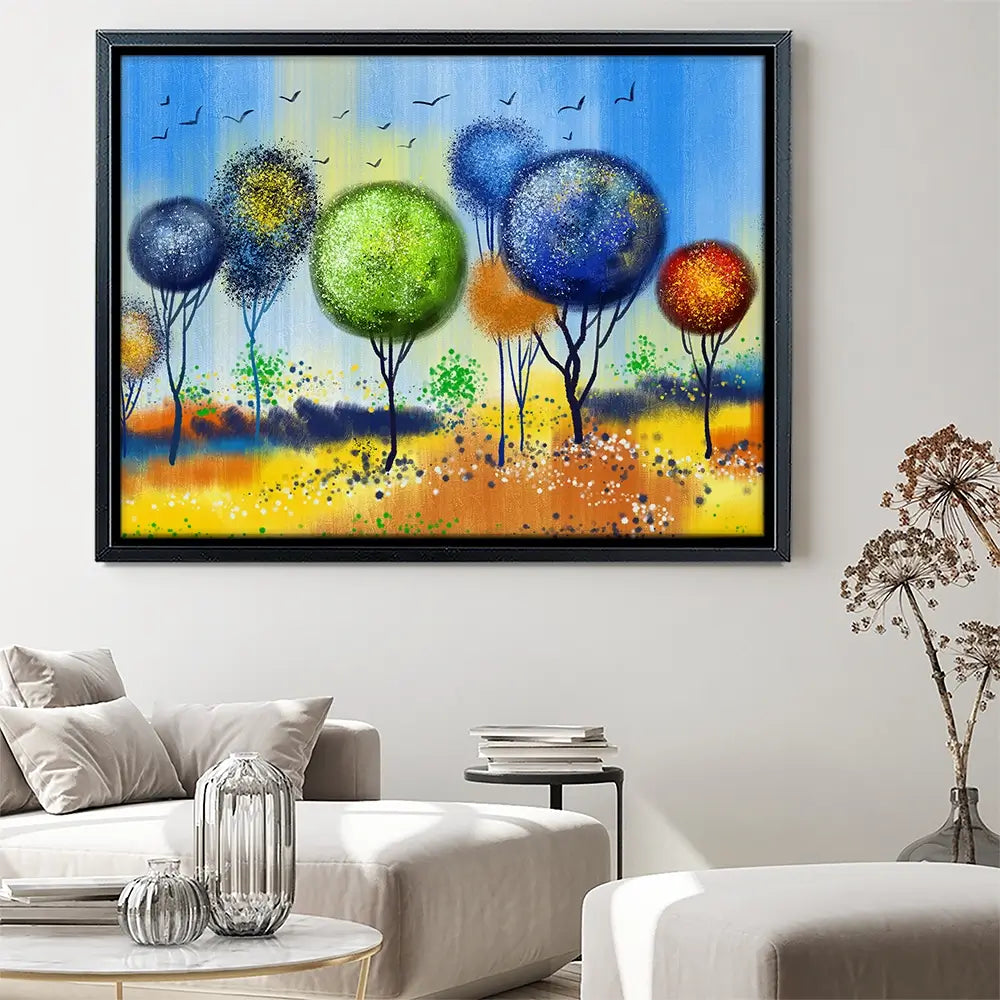 Spherical Trees Of Colour Canvas Print Spherical Trees Of Colour Canvas Print wall art product Tim Kats / Shutterstock